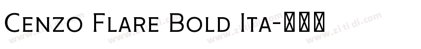 Cenzo Flare Bold Ita字体转换
